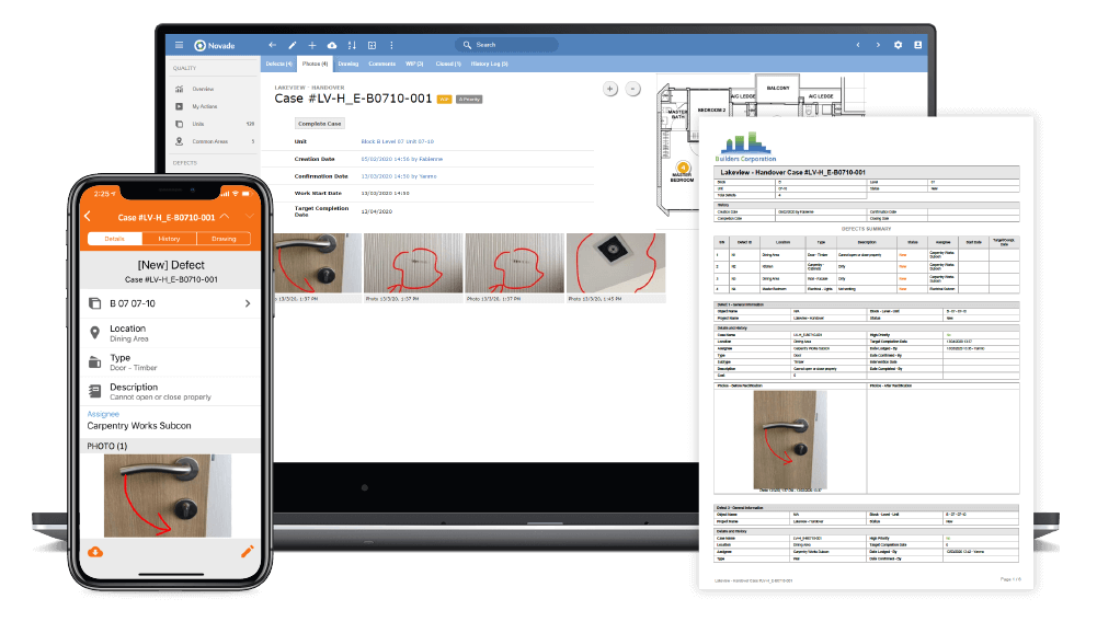 Digital quality management tools for construction projects