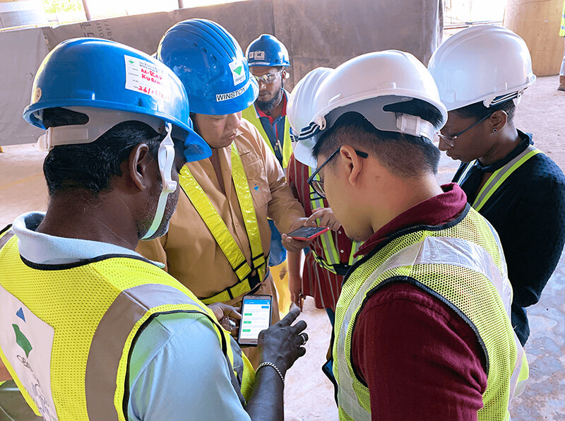 TeamCulture-17 Novade team on site with clients