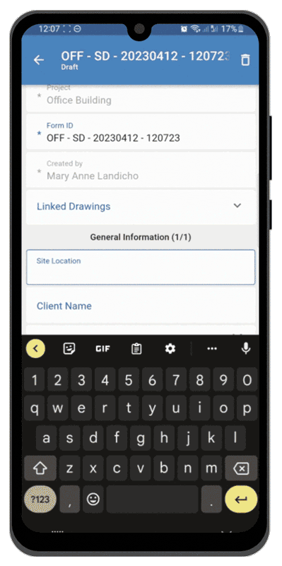 novade site diary template