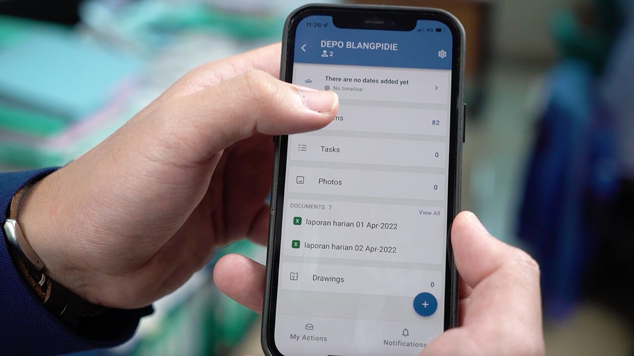 Novade-Primasta-testimonial-mobile-app construction site technology drone image