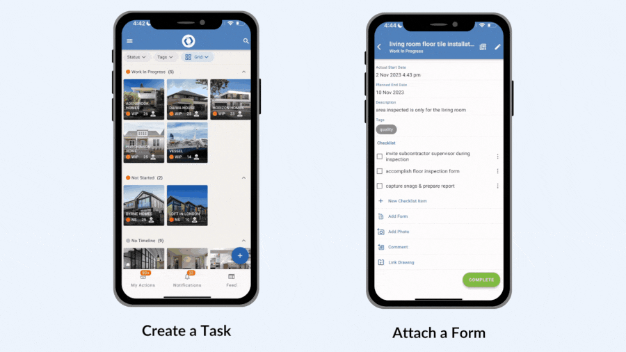 Novade-Lite_Mobile_Link-Form-to-Task