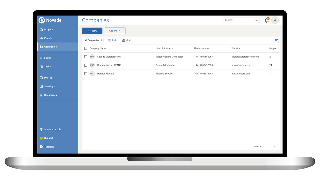 Novade-Lite-Companies-screenshot