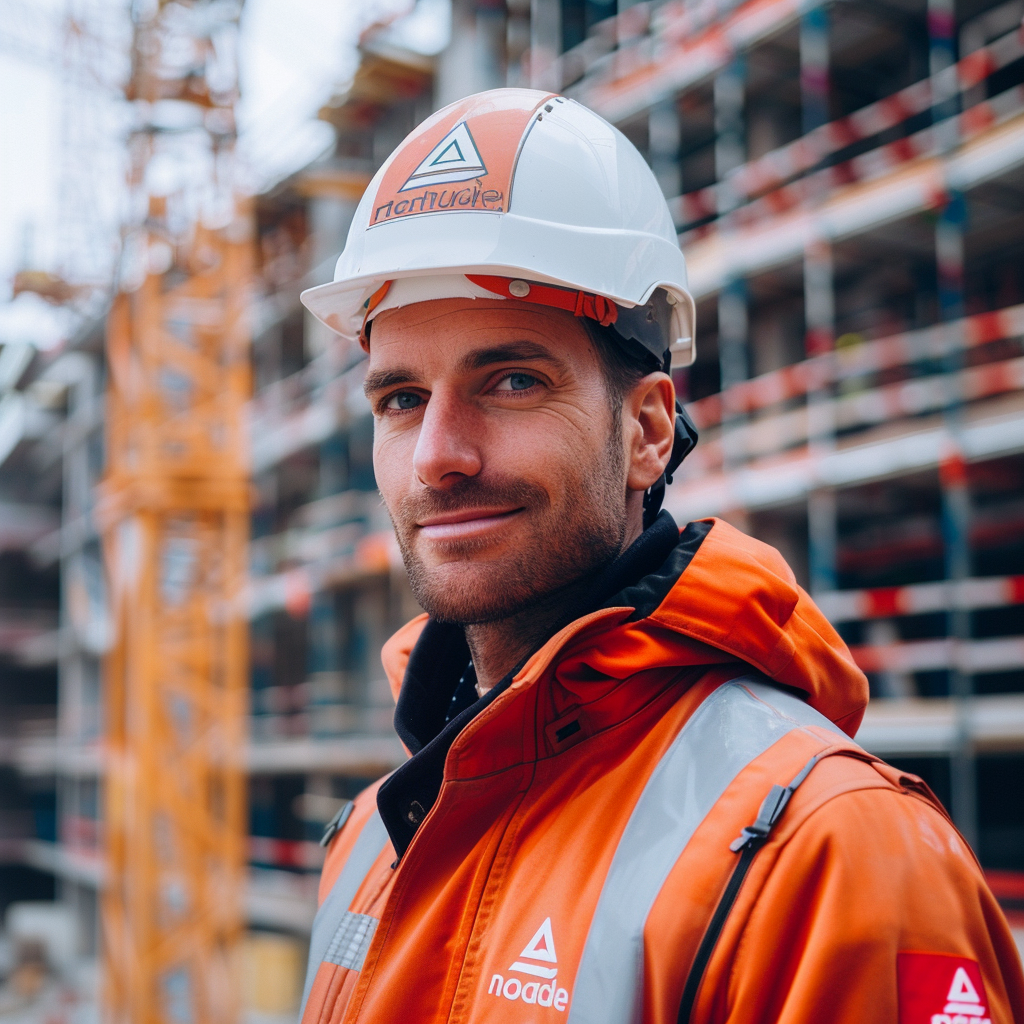 Portrait of a general contractor on construction site